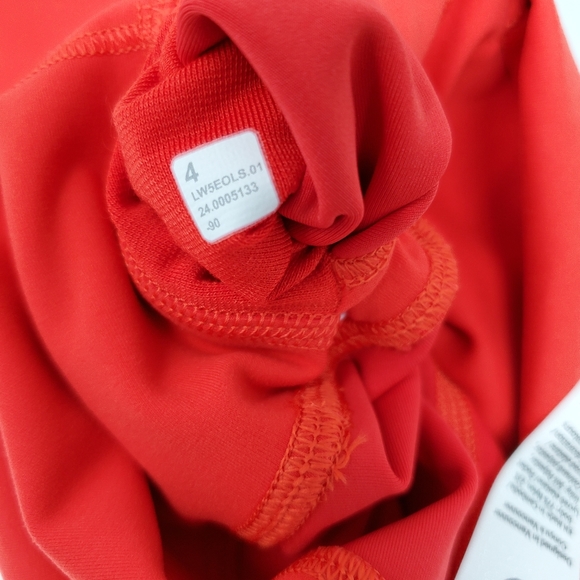 [ NWT ] Size 4 hot heat lululemon wunder train HR Tight 28" leggings red - Picture 4 of 5